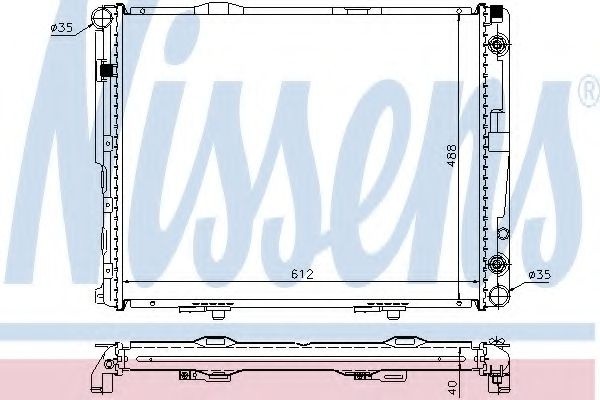 Radiator, racire motor MERCEDES E-CLASS Combi (S124) (1993 - 1996) NISSENS 62695A piesa NOUA