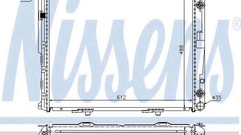 Radiator, racire motor MERCEDES E-CLASS Combi (S124) (1993 - 1996) NISSENS 62695A piesa NOUA