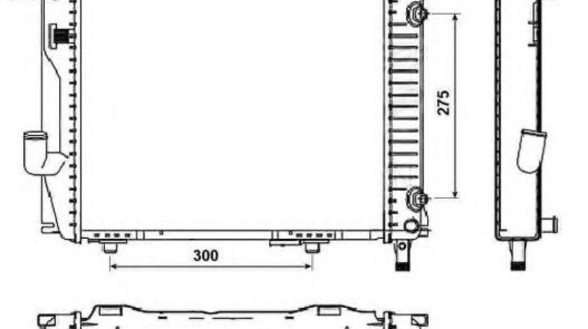 Radiator, racire motor MERCEDES E-CLASS Combi (S124) (1993 - 1996) NRF 53030 piesa NOUA
