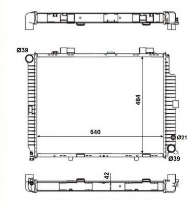 Radiator, racire motor MERCEDES E-CLASS Combi (S210) (1996 - 2003) NRF 56139 piesa NOUA