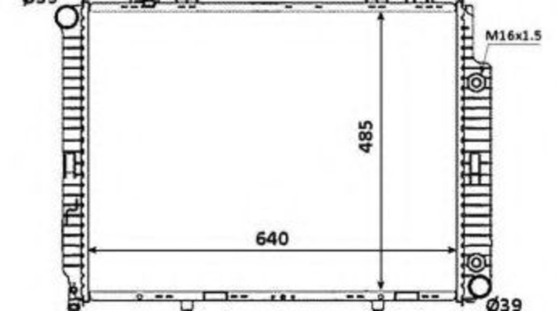 Radiator, racire motor MERCEDES E-CLASS Combi (S210) (1996 - 2003) NRF 53945 piesa NOUA