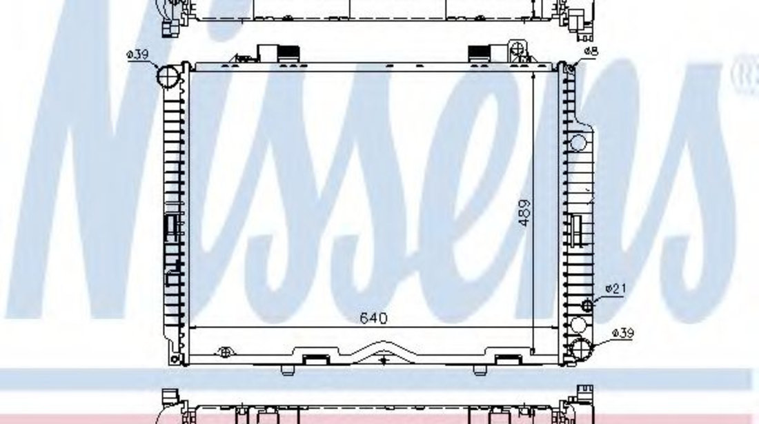 Radiator, racire motor MERCEDES E-CLASS Combi (S210) (1996 - 2003) NISSENS 62611A piesa NOUA