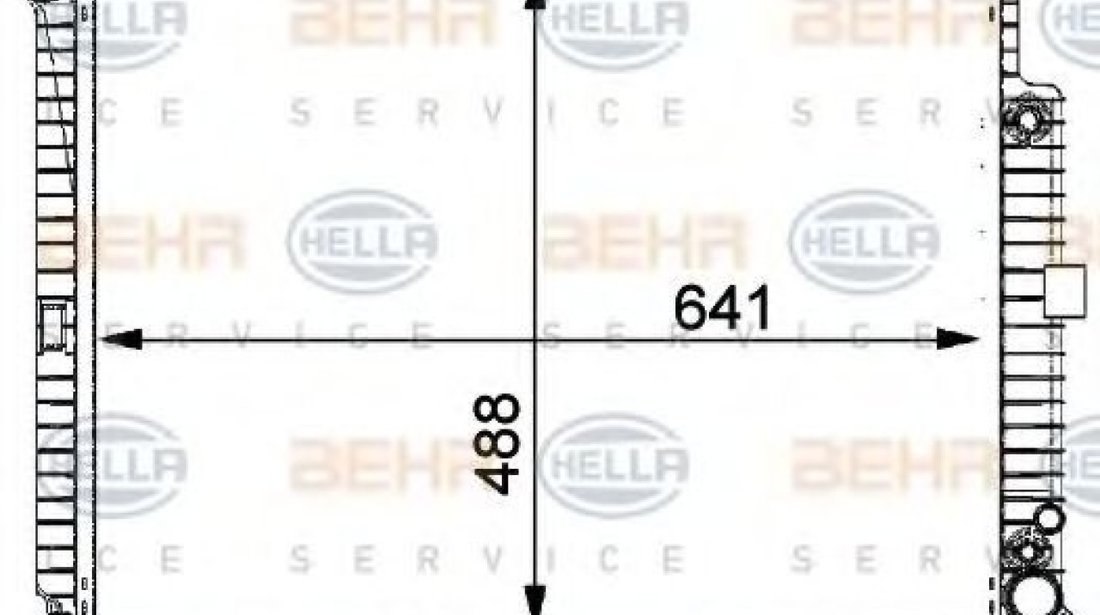 Radiator, racire motor MERCEDES E-CLASS Combi (S210) (1996 - 2003) HELLA 8MK 376 711-151 piesa NOUA