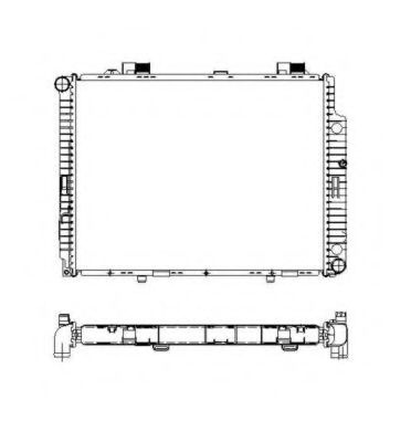 Radiator, racire motor MERCEDES E-CLASS Combi (S210) (1996 - 2003) NRF 55331 piesa NOUA