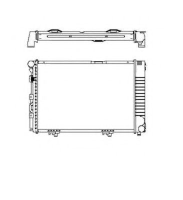 Radiator, racire motor MERCEDES E-CLASS (W124) (1993 - 1995) NRF 58719 piesa NOUA