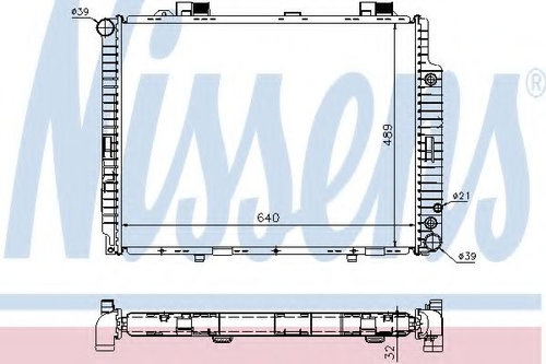 Radiator, racire motor MERCEDES E-CLASS (W210) (1995 - 2003) NISSENS 62608A piesa NOUA