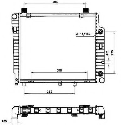 Radiator, racire motor MERCEDES E-CLASS (W210) (1995 - 2003) NRF 50534 piesa NOUA