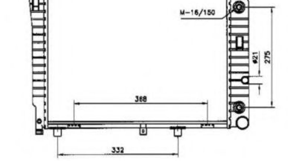 Radiator, racire motor MERCEDES E-CLASS (W210) (1995 - 2003) NRF 50534 piesa NOUA