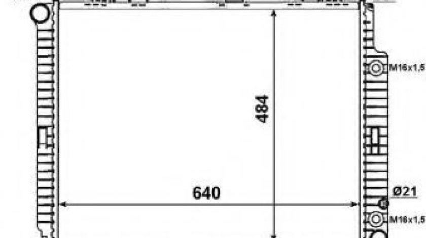 Radiator, racire motor MERCEDES E-CLASS (W210) (1995 - 2003) NRF 58100 piesa NOUA