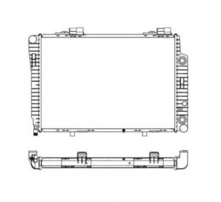 Radiator, racire motor MERCEDES E-CLASS (W210) (1995 - 2003) NRF 51282 piesa NOUA