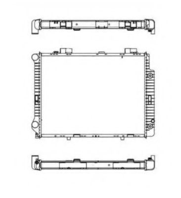 Radiator, racire motor MERCEDES E-CLASS (W210) (1995 - 2003) NRF 58098 piesa NOUA