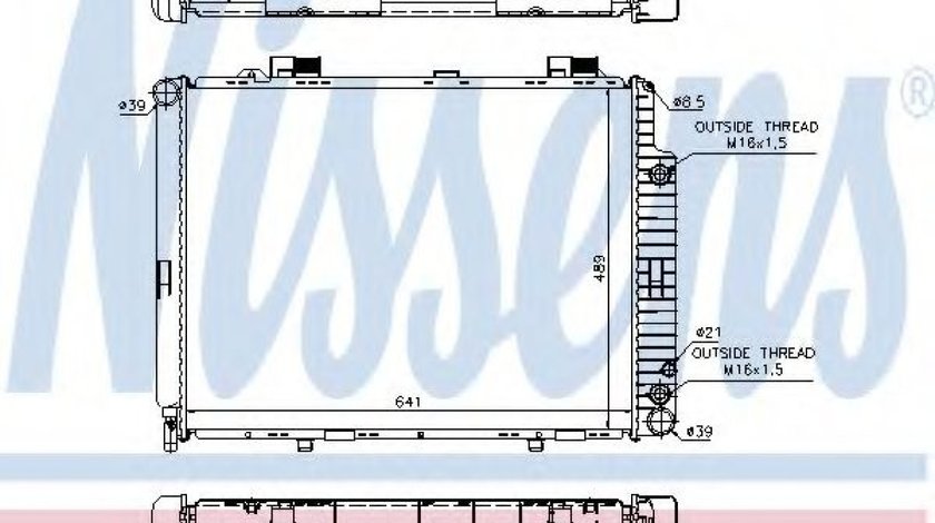 Radiator, racire motor MERCEDES E-CLASS (W210) (1995 - 2003) NISSENS 62691A piesa NOUA