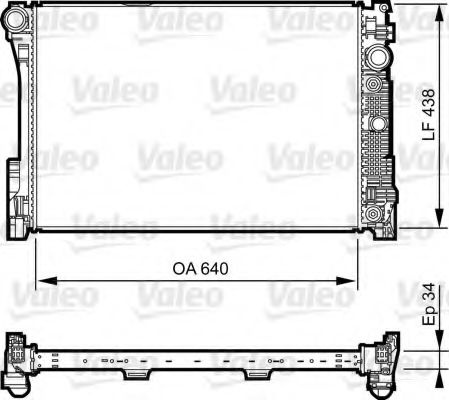 Radiator, racire motor MERCEDES GLK-CLASS (X204) (2008 - 2016) VALEO 735292 piesa NOUA