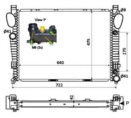 Radiator, racire motor MERCEDES S-CLASS (W220) (1998 - 2005) NRF 58366 piesa NOUA