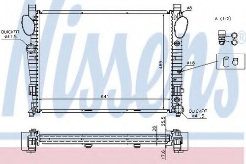 Radiator, racire motor MERCEDES S-CLASS (W220) (1998 - 2005) NISSENS 62774A piesa NOUA