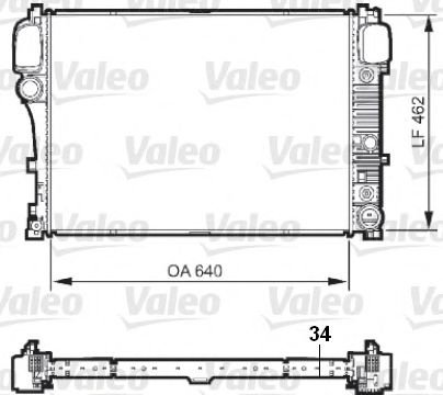 Radiator, racire motor MERCEDES S-CLASS (W221) (2005 - 2013) VALEO 735299 piesa NOUA