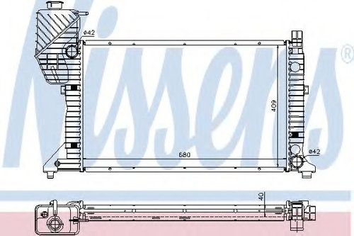 Radiator, racire motor MERCEDES SPRINTER 3-t bus (903) (1995 - 2006) NISSENS 62685A piesa NOUA