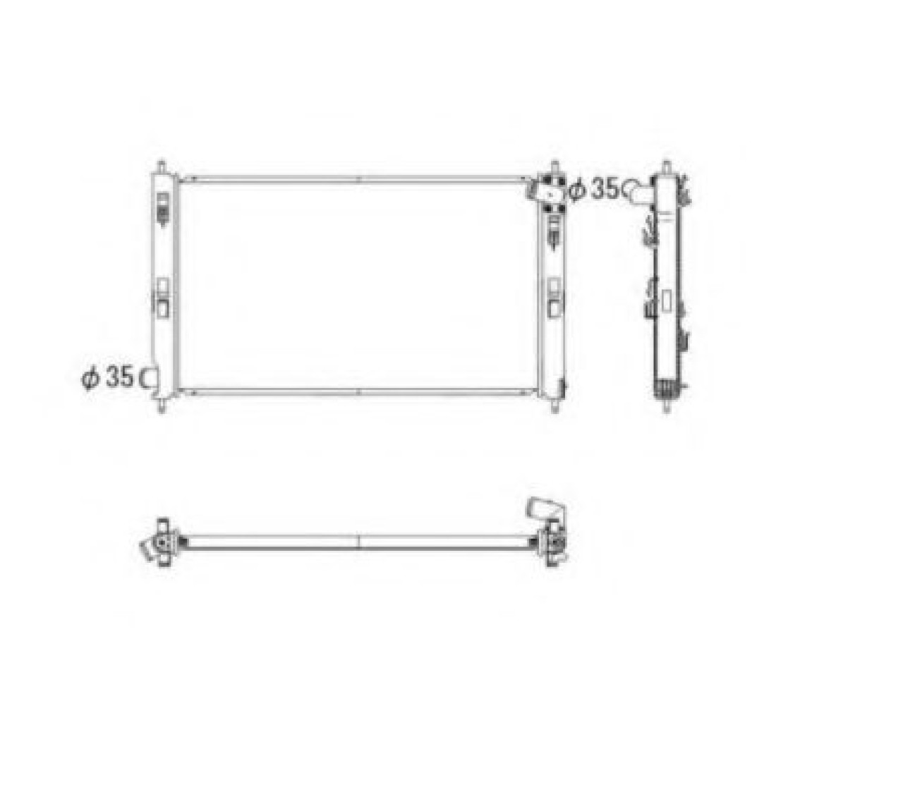 Radiator, racire motor MITSUBISHI ASX (GA_W) (2010 - 2016) NRF 53593 piesa NOUA