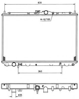 Radiator, racire motor MITSUBISHI CARISMA (DA) (1995 - 2006) NRF 519517 piesa NOUA