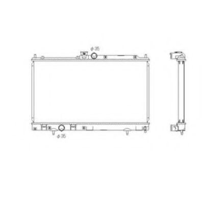 Radiator, racire motor MITSUBISHI LANCER Limuzina (CS, CT0) (2000 - 2016) NRF 53591 piesa NOUA