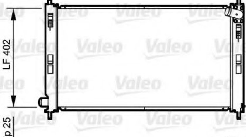 Radiator, racire motor MITSUBISHI OUTLANDER II (CW) (2006 - 2012) VALEO 735200 piesa NOUA