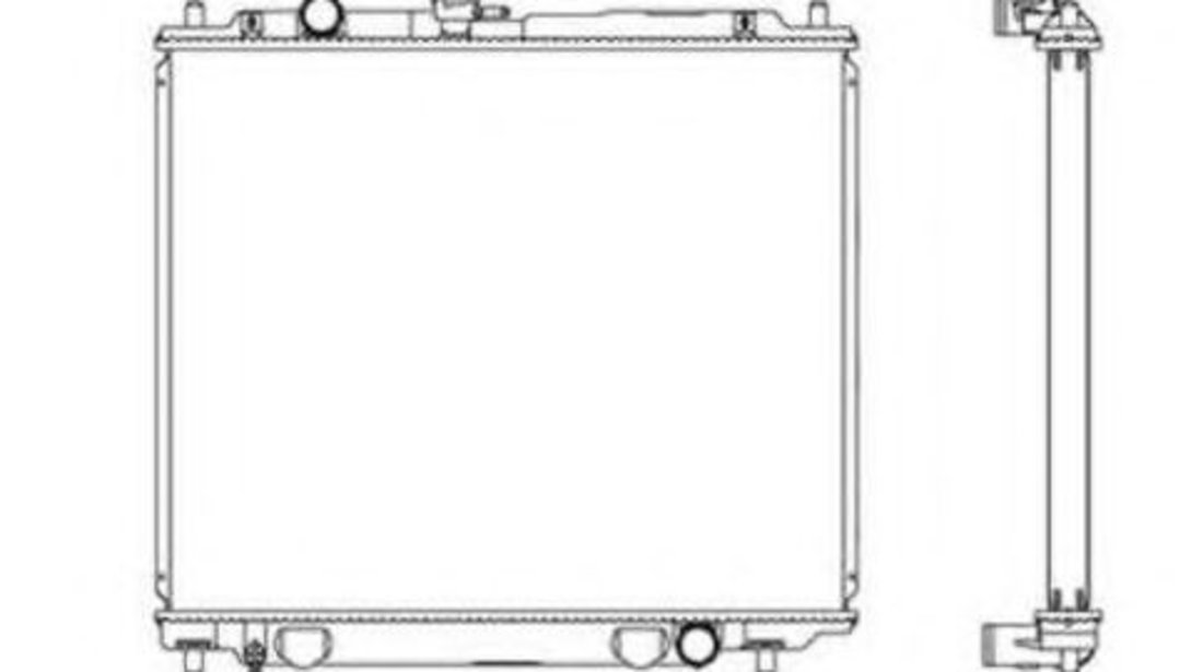 Radiator, racire motor MITSUBISHI PAJERO II (V3_W, V2_W, V4_W) (1990 - 1999) NRF 52108 piesa NOUA