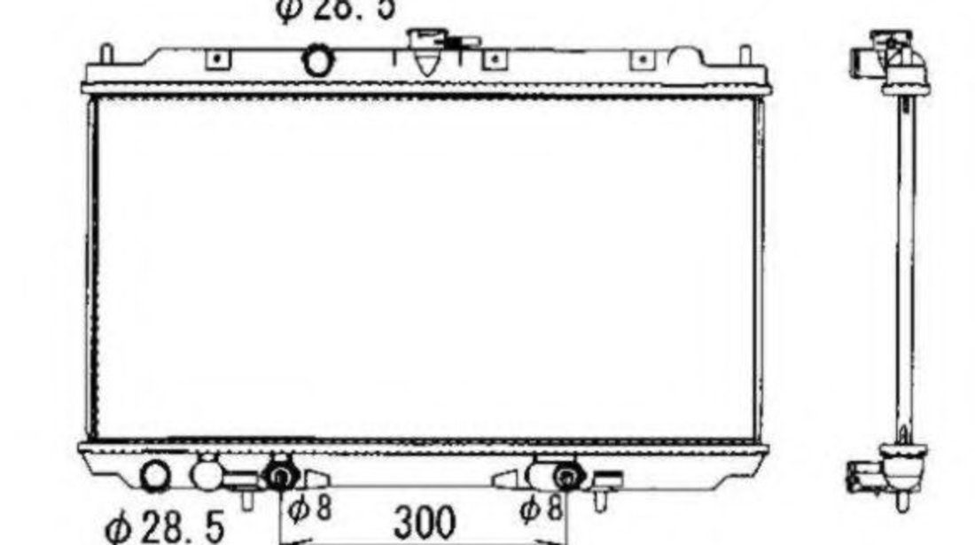 Radiator, racire motor NISSAN ALMERA II (N16) (2000 - 2016) NRF 53390 piesa NOUA