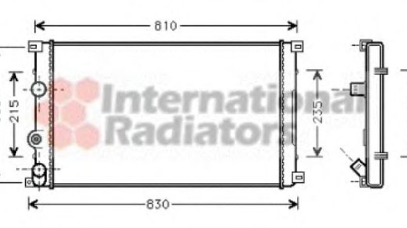 Radiator, racire motor NISSAN INTERSTAR bus (X70) (2002 - 2016) VAN WEZEL 43002276 piesa NOUA