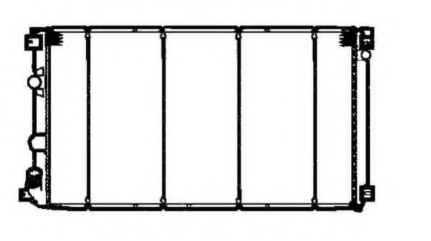 Radiator, racire motor NISSAN INTERSTAR bus (X70) (2002 - 2016) NRF 58324 piesa NOUA