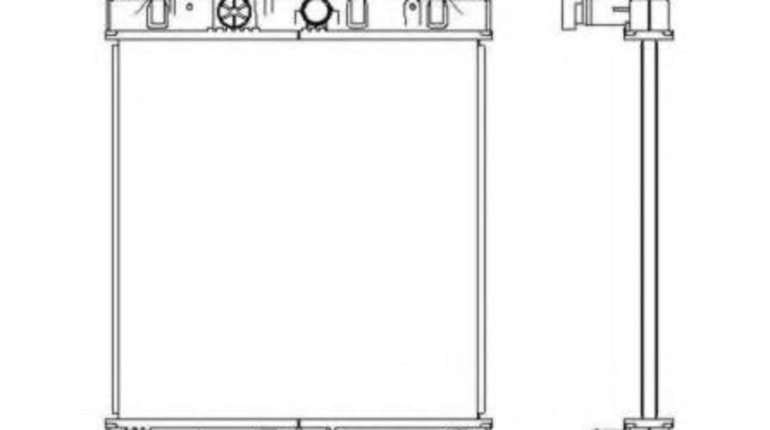 Radiator, racire motor NISSAN MICRA II (K11) (1992 - 2003) NRF 52060 piesa NOUA