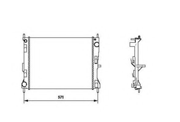 Radiator, racire motor NISSAN MICRA III (K12) (2003 - 2010) NRF 58188 piesa NOUA