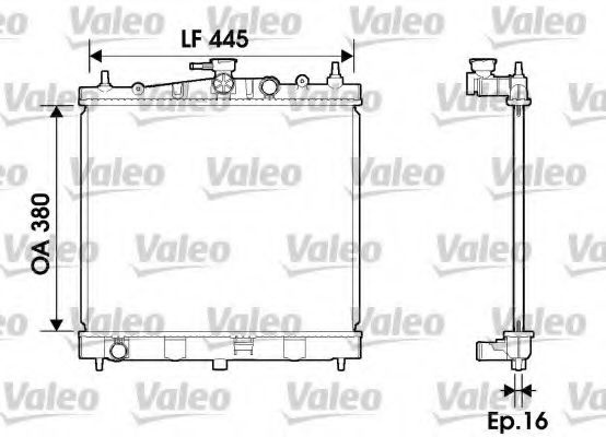 Radiator, racire motor NISSAN NOTE (E11) (2006 - 2013) VALEO 734246 piesa NOUA
