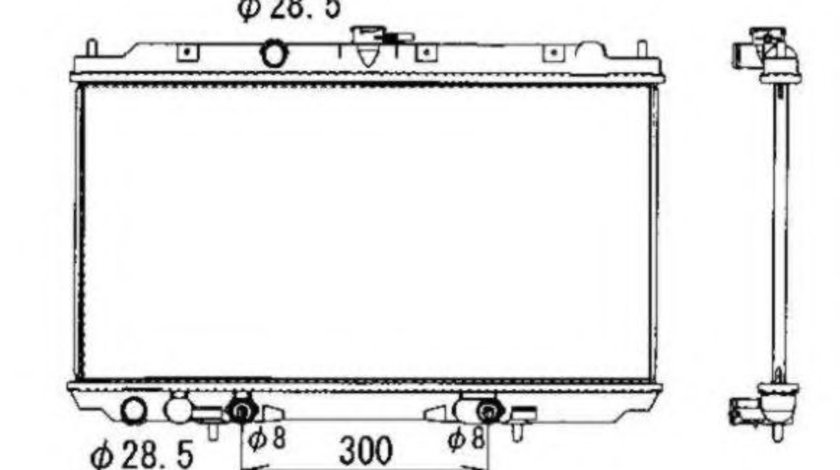 Radiator, racire motor NISSAN PRIMERA Break (WP12) (2002 - 2016) NRF 53390 piesa NOUA