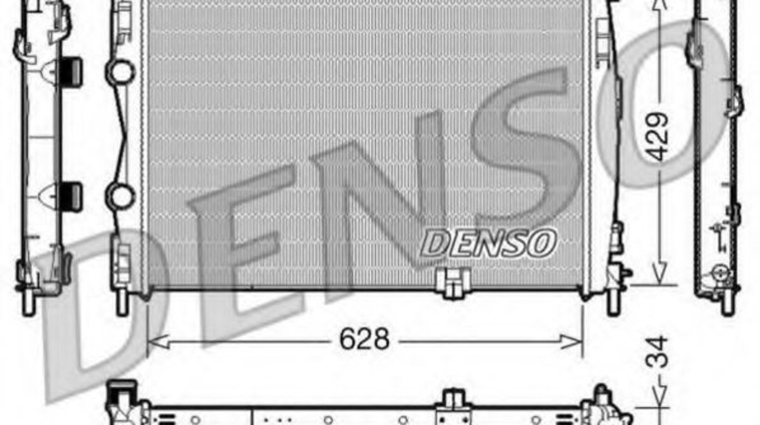 Radiator, racire motor NISSAN QASHQAI / QASHQAI +2 (J10, JJ10) (2007 - 2013) DENSO DRM46017 piesa NOUA