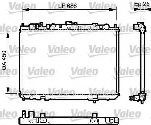 Radiator, racire motor NISSAN X-TRAIL (T30) (2001 - 2013) VALEO 735081 piesa NOUA