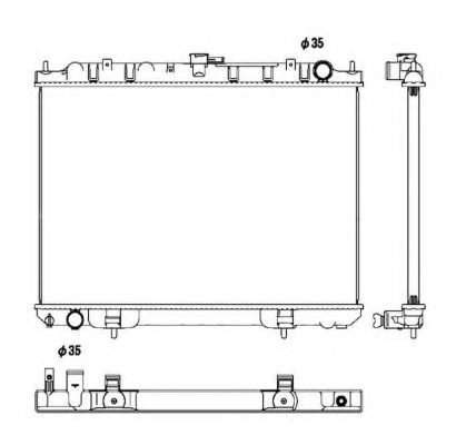 Radiator, racire motor NISSAN X-TRAIL (T30) (2001 - 2013) NRF 53450 piesa NOUA
