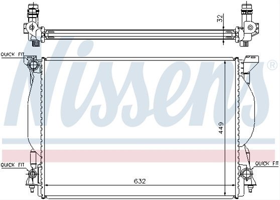 Radiator, Racire Motor Nissens Audi 60306A