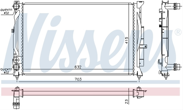 Radiator, Racire Motor Nissens Audi 60308A