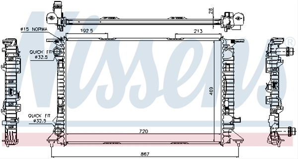 Radiator, Racire Motor Nissens Audi 60323