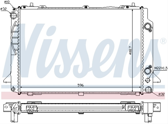 Radiator, Racire Motor Nissens Audi 60467A