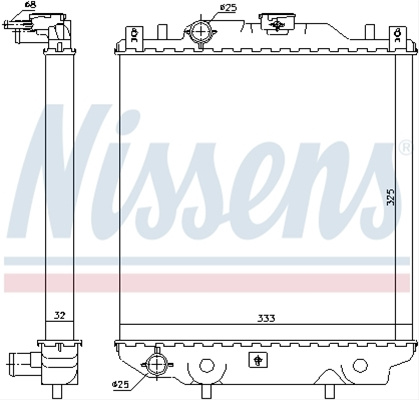 Radiator, Racire Motor Nissens Daewoo 64174A