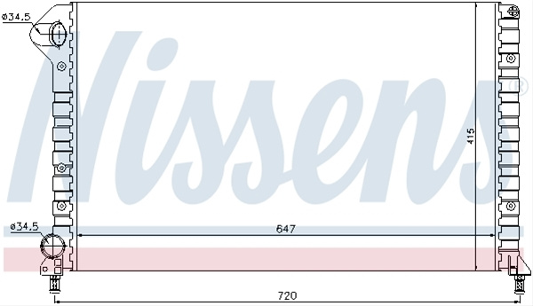 Radiator, Racire Motor Nissens Fiat 61767