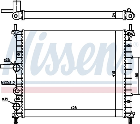 Radiator, Racire Motor Nissens Fiat 61786