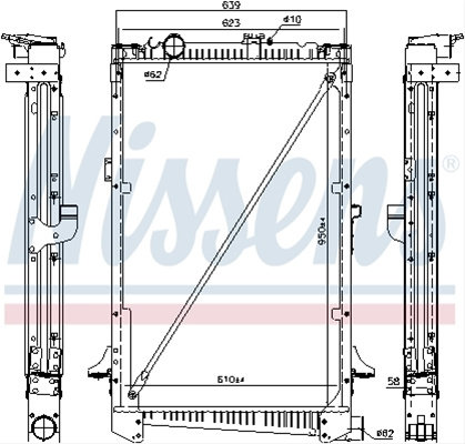 Radiator, Racire Motor Nissens Ginaf 61442A
