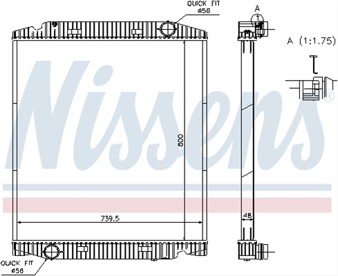 Radiator, Racire Motor Nissens Iveco 63330A