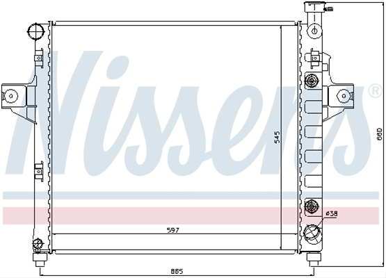 Radiator, Racire Motor Nissens Jeep 61010