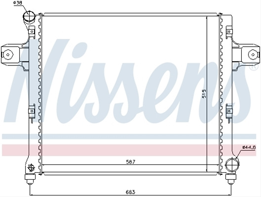 Radiator, Racire Motor Nissens Jeep 61022