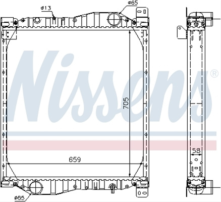 Radiator, Racire Motor Nissens Neoplan 69606A