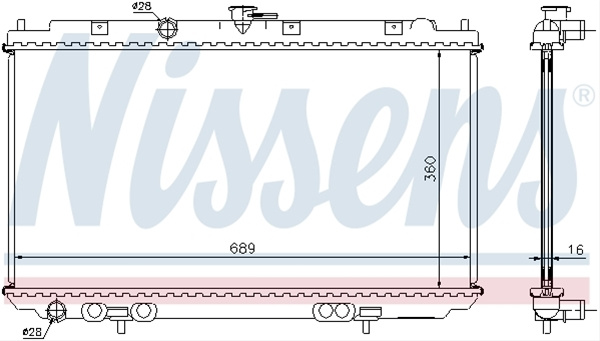 Radiator, Racire Motor Nissens Nissan 67344A