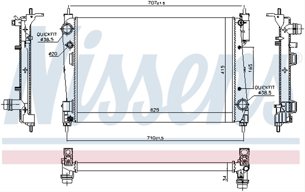 Radiator, Racire Motor Nissens Opel 61915